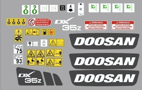 Doosan 35z decal kit - 35z,